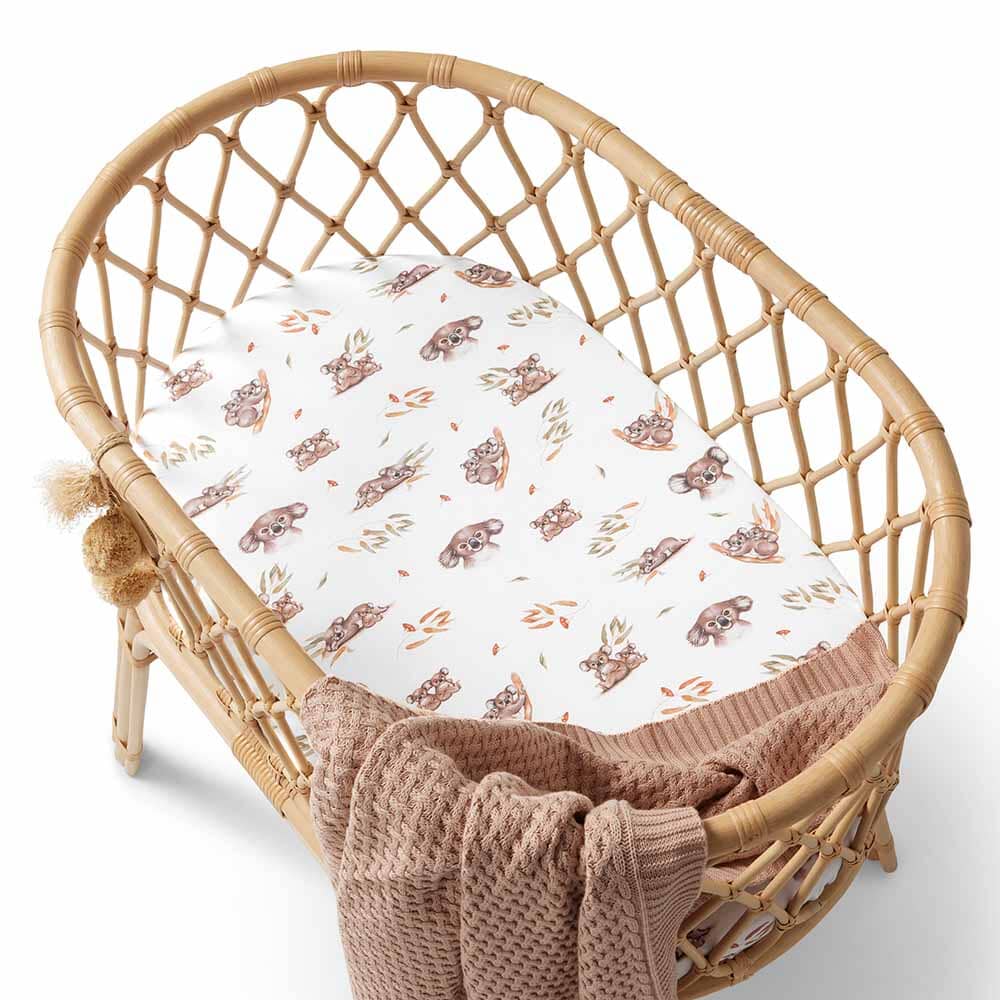 Koala Organic Bassinet Sheet/Change Pad Cover