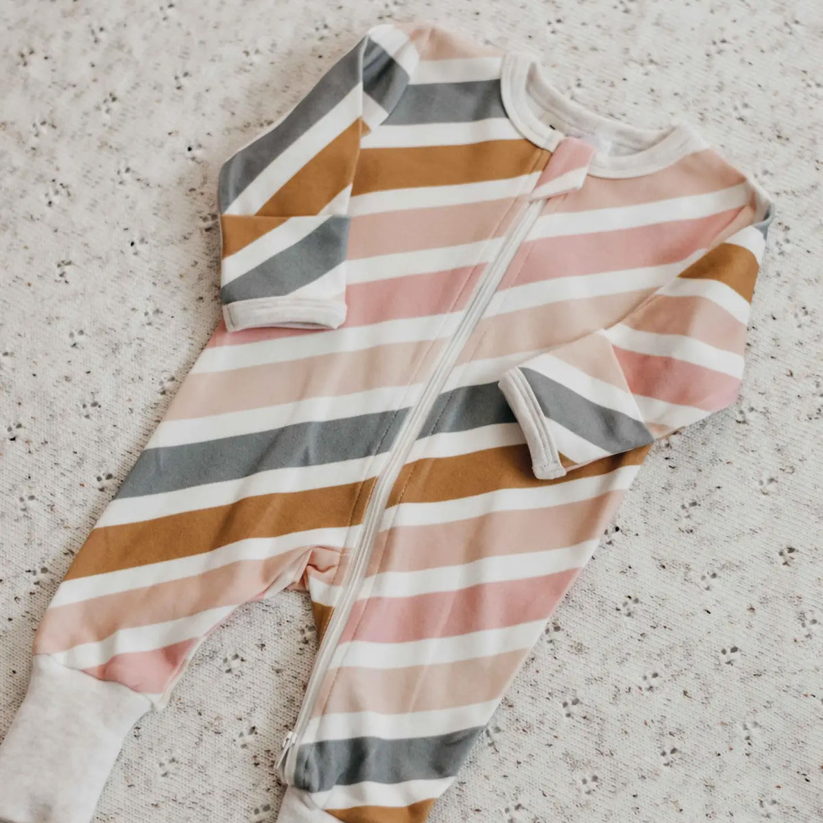 Vintage Stripe Zipsuit