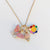 Butterfly, Flower & Lollypop Charm Necklace