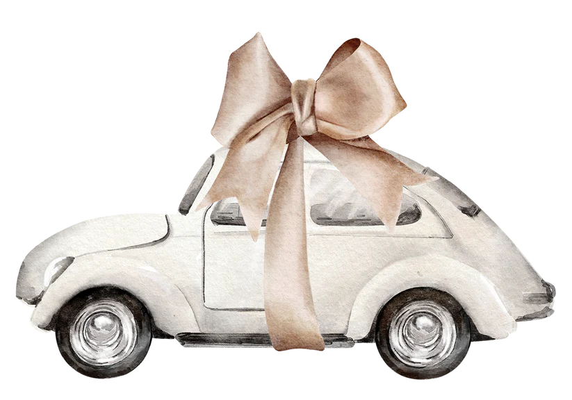 Beetle Bow Tee - Eggnog