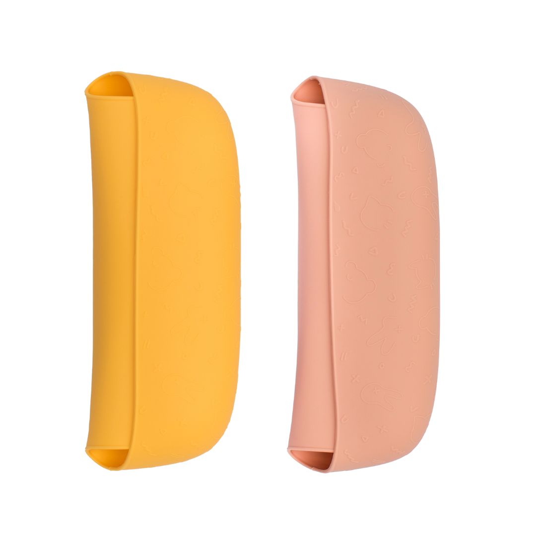 Catchie Bibs (Dark Peach & Mustard)