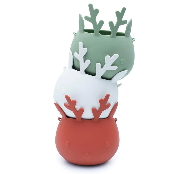 Christmas Reindeer Basket - Sage