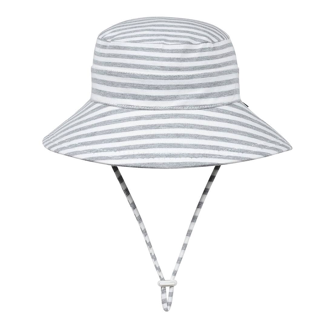 Classic Bucket Sun Hat (Grey Stripe)