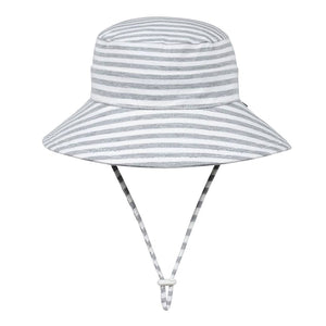 Classic Bucket Sun Hat (Grey Stripe)