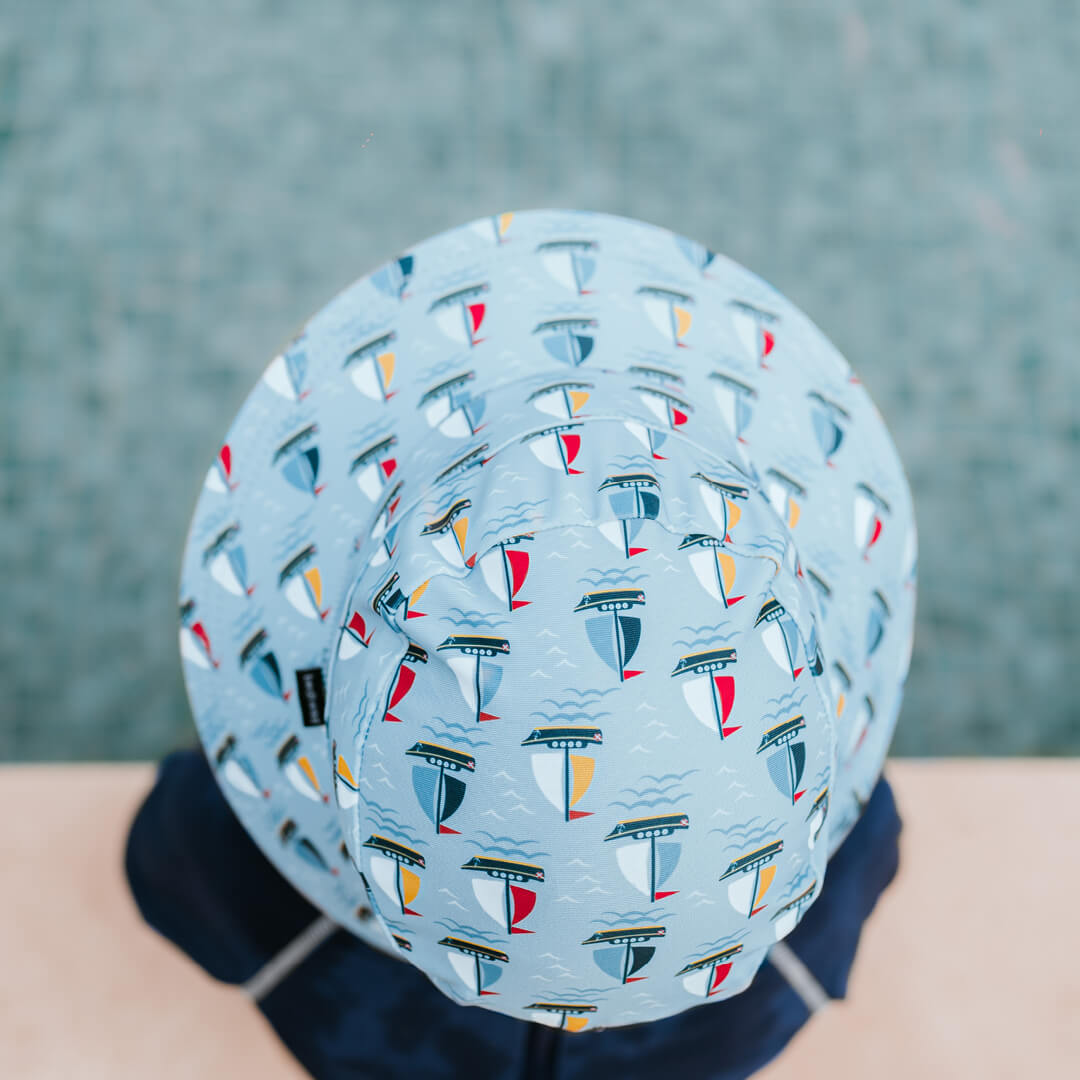 Classic Swim Bucket Sun Hat (Sails)