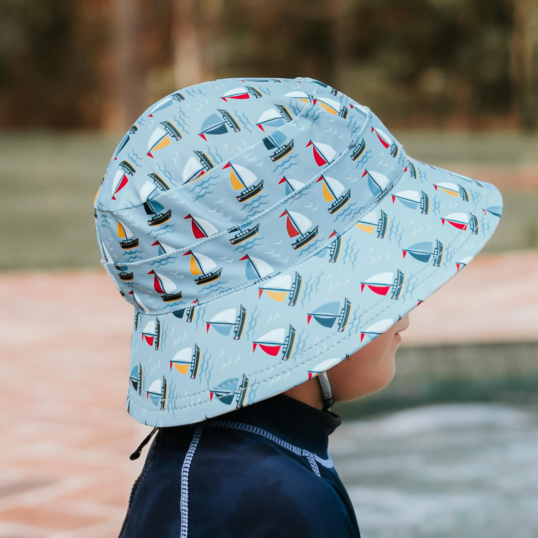 Classic Swim Bucket Sun Hat (Sails)