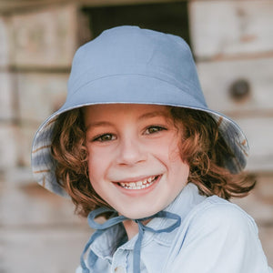 Explorer Kids Reversible Bucket Hat (Spencer/Steel)
