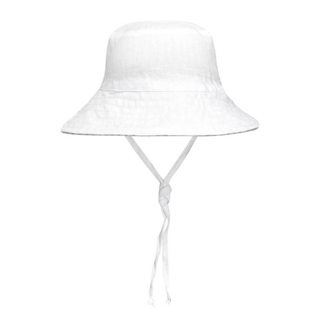Explorer Kids Reversible Classic Bucket Hat (Finley/Blanc)