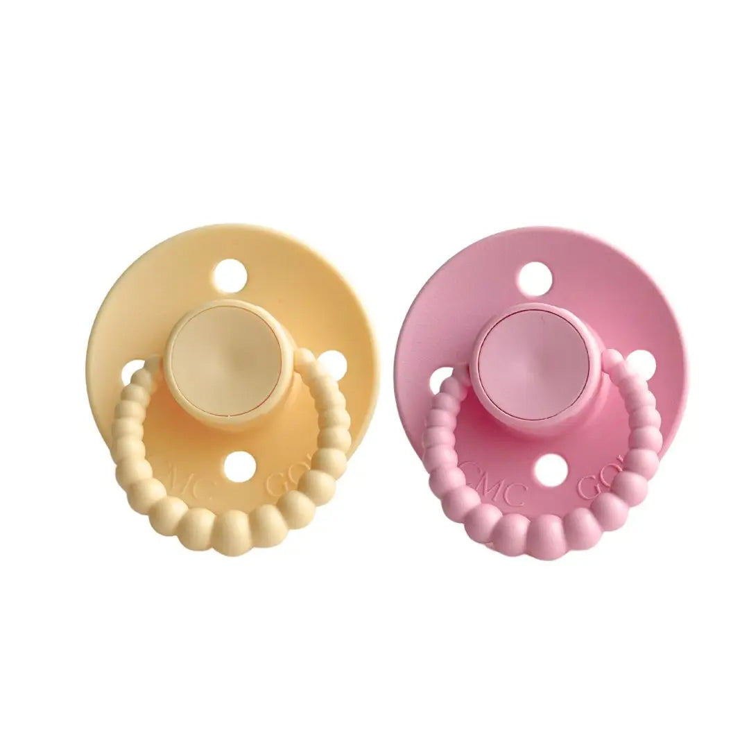 Bubble Dummies (Pale Yellow & Baby Pink)