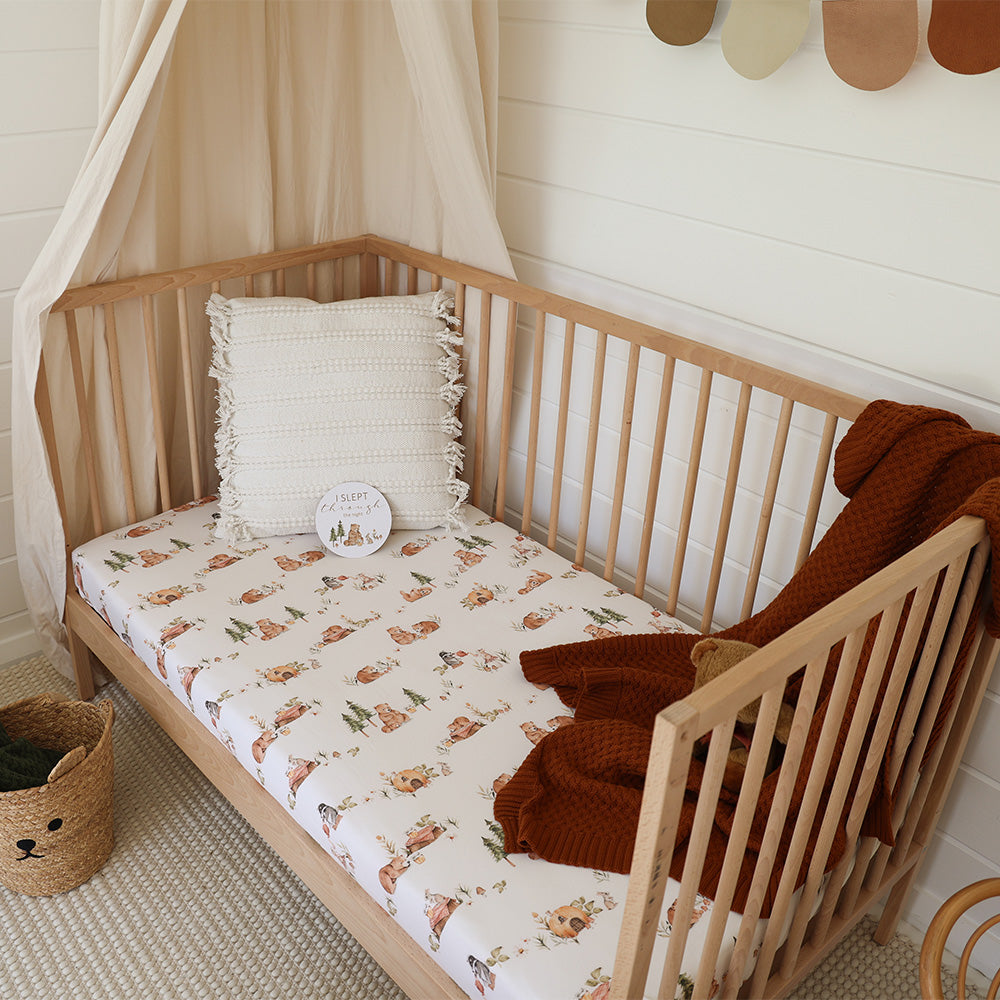 Bears Fitted Cot Sheet
