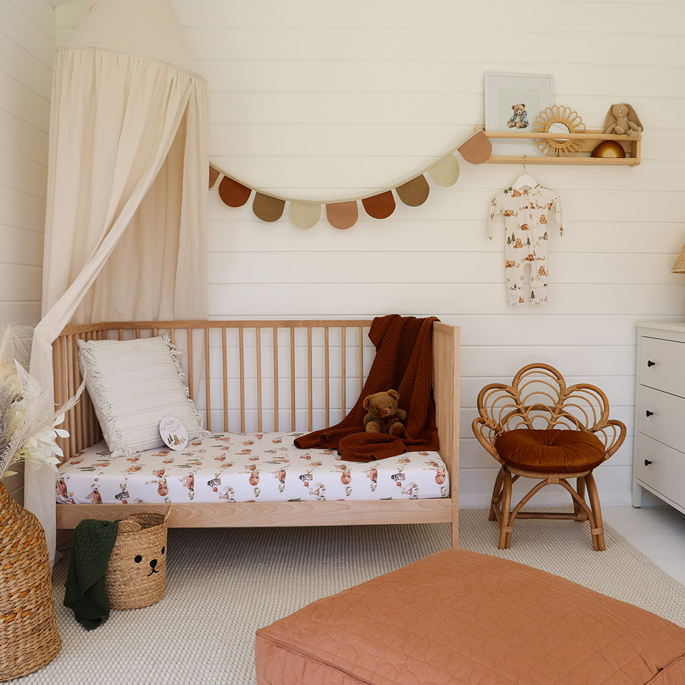 Bears Fitted Cot Sheet