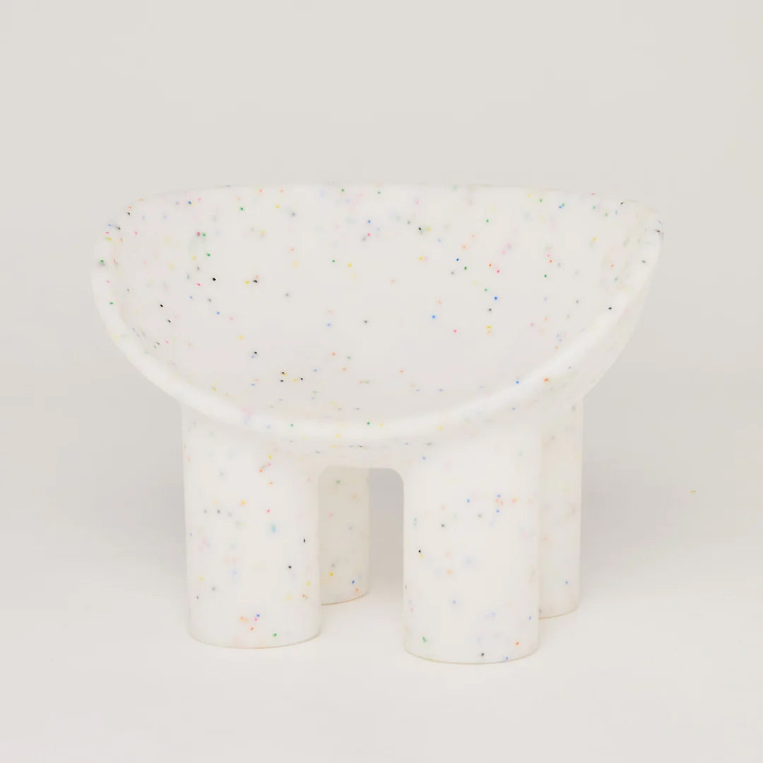 Roly Poly Lounger (White Confetti)