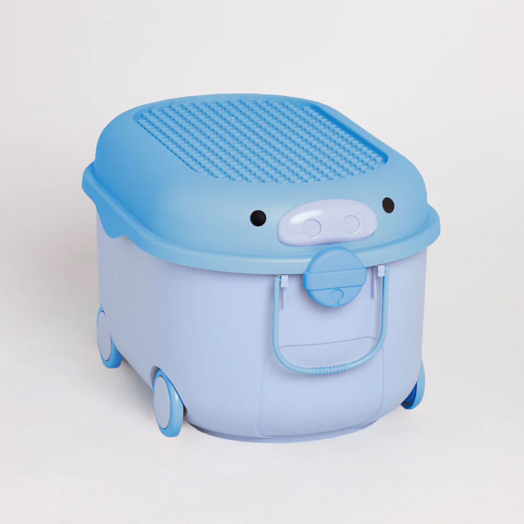 Ride A Long Storage Pig Large (Ice Block Blue)