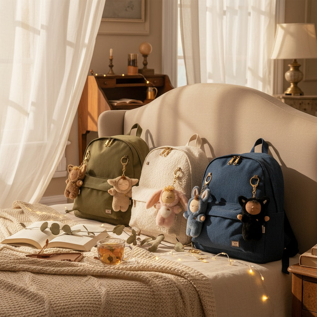 Cozy Bag Charm - Cat Knox