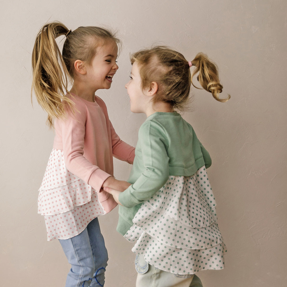 Dot Swing Back Jumper (Sage)