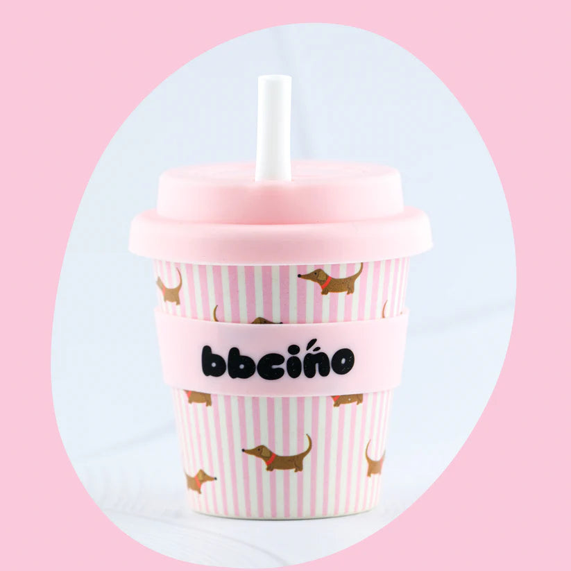 Dash in Pink Bamboo Babycino Cup