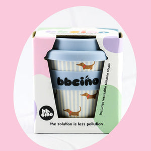 Dash in Blue Bamboo Babycino Cup