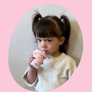 Dash in Pink Bamboo Babycino Cup