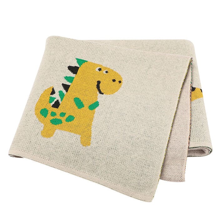 Dinosaur Knit Blanket