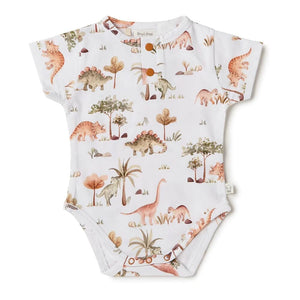 Dino SS Organic Bodysuit