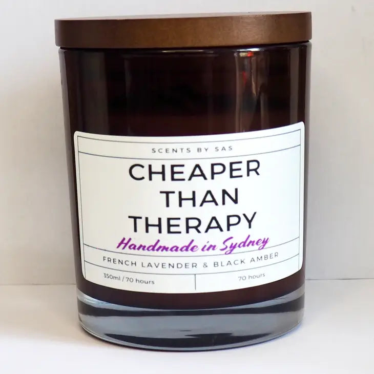 Cheaper Than Therapy Candle