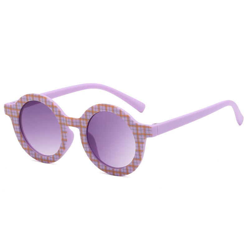 Miss Plaid Sunglasses (Purple)