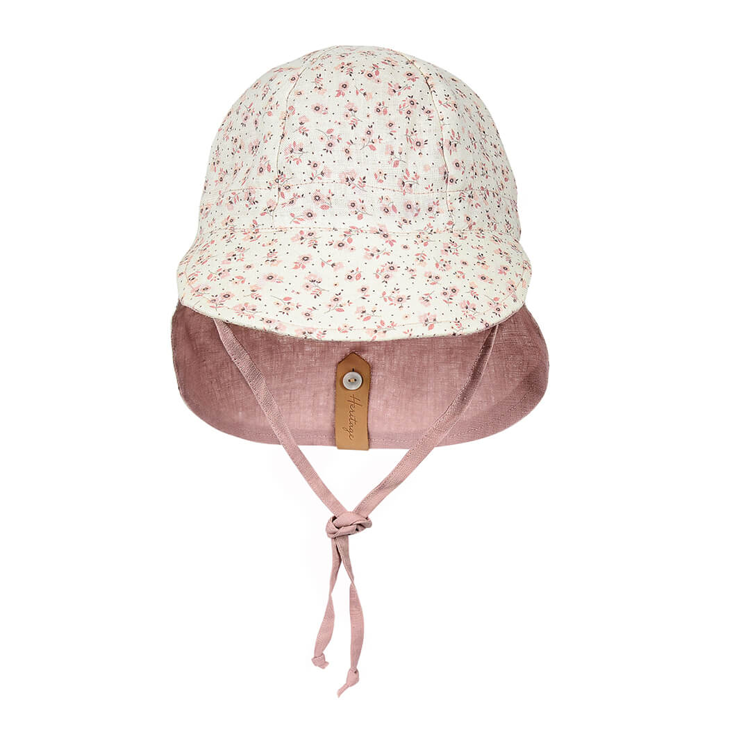 Lounger Baby Reversible Flap Sun Hat (Ruby/Rosa)
