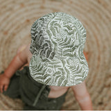 Lounger Baby Reversible Flap Sun Hat (Fern/Moss)