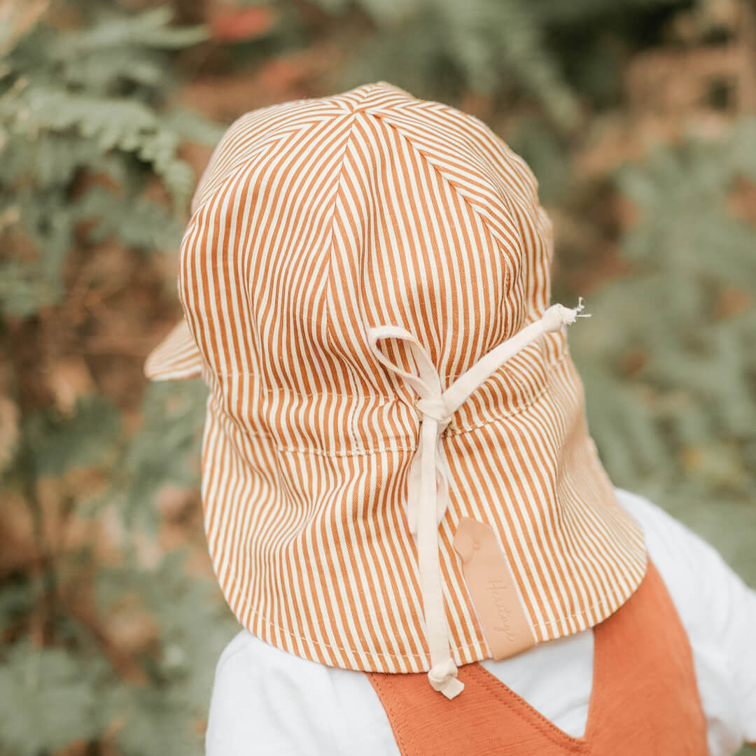 Lounger Baby Reversible Flap Sun Hat (Frankie/Flax)