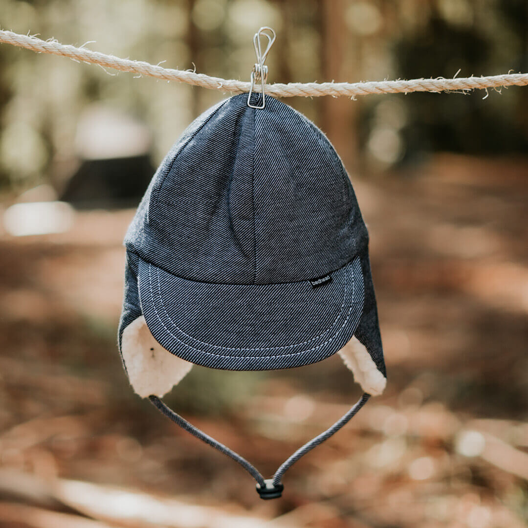 Fleecy Legionnaire With Strap (Denim)