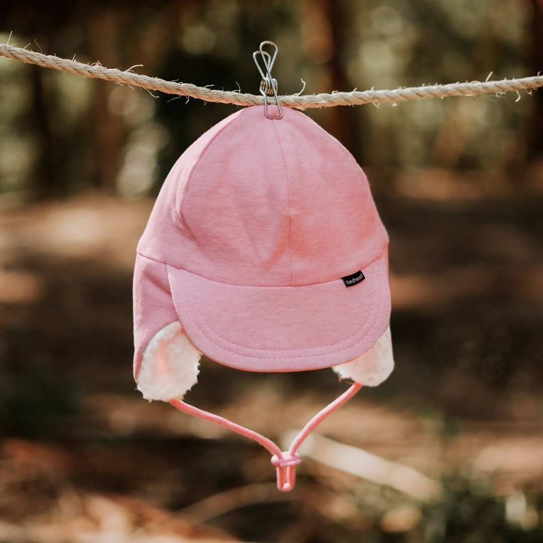 Fleecy Legionnaire With Strap (Baby Pink Marle)