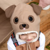Puppy Fleecy Beanie (Brown)