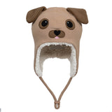 Puppy Fleecy Beanie (Brown)