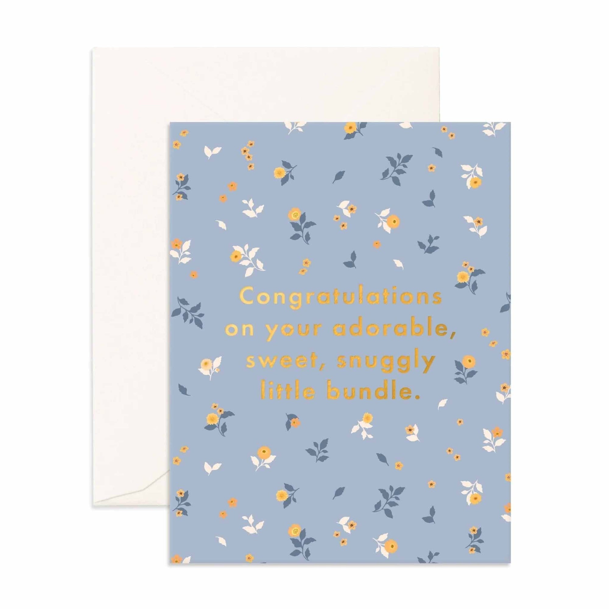 Snuggly Bundle Broderie Greeting Card