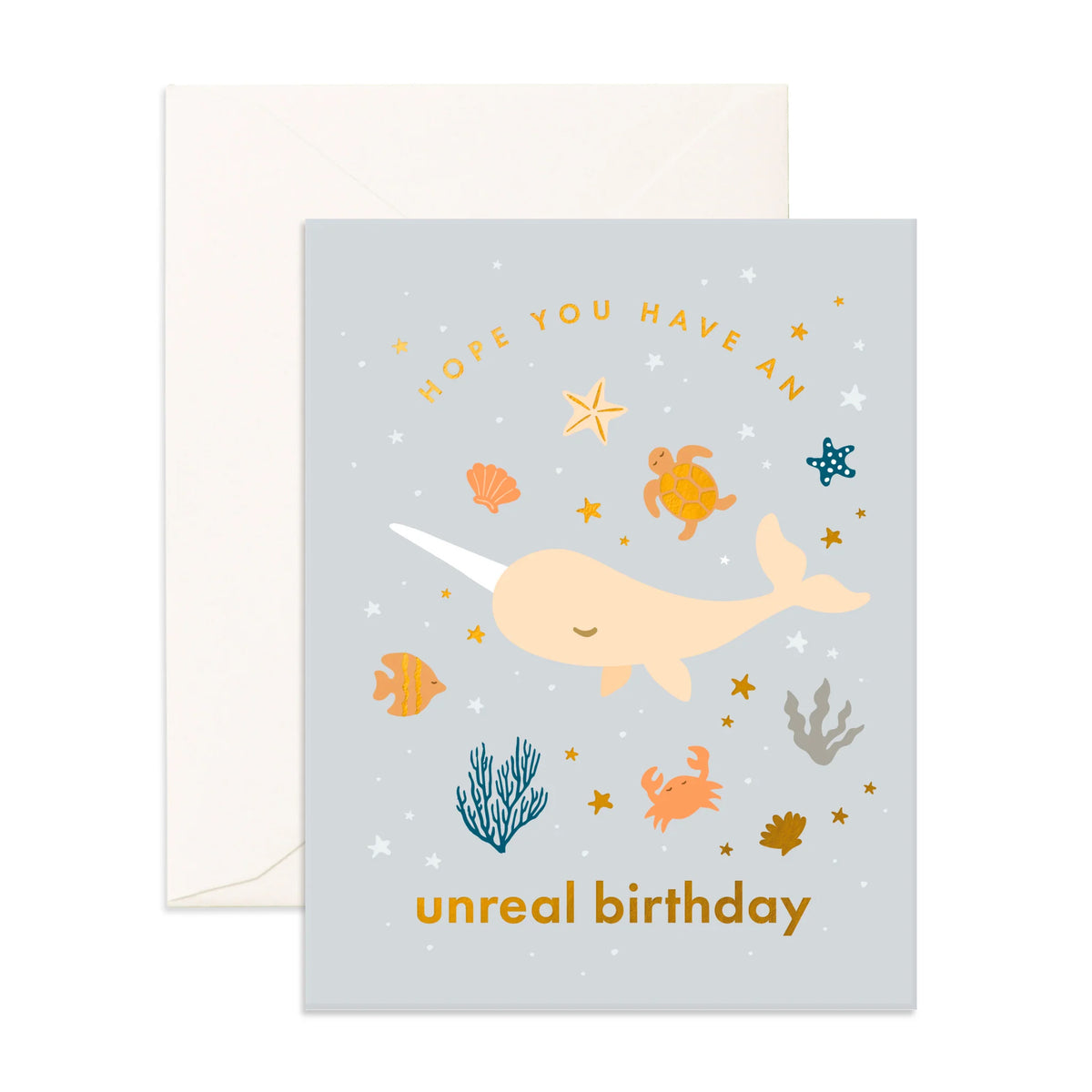 Birthday Nahwhal Greeting Card