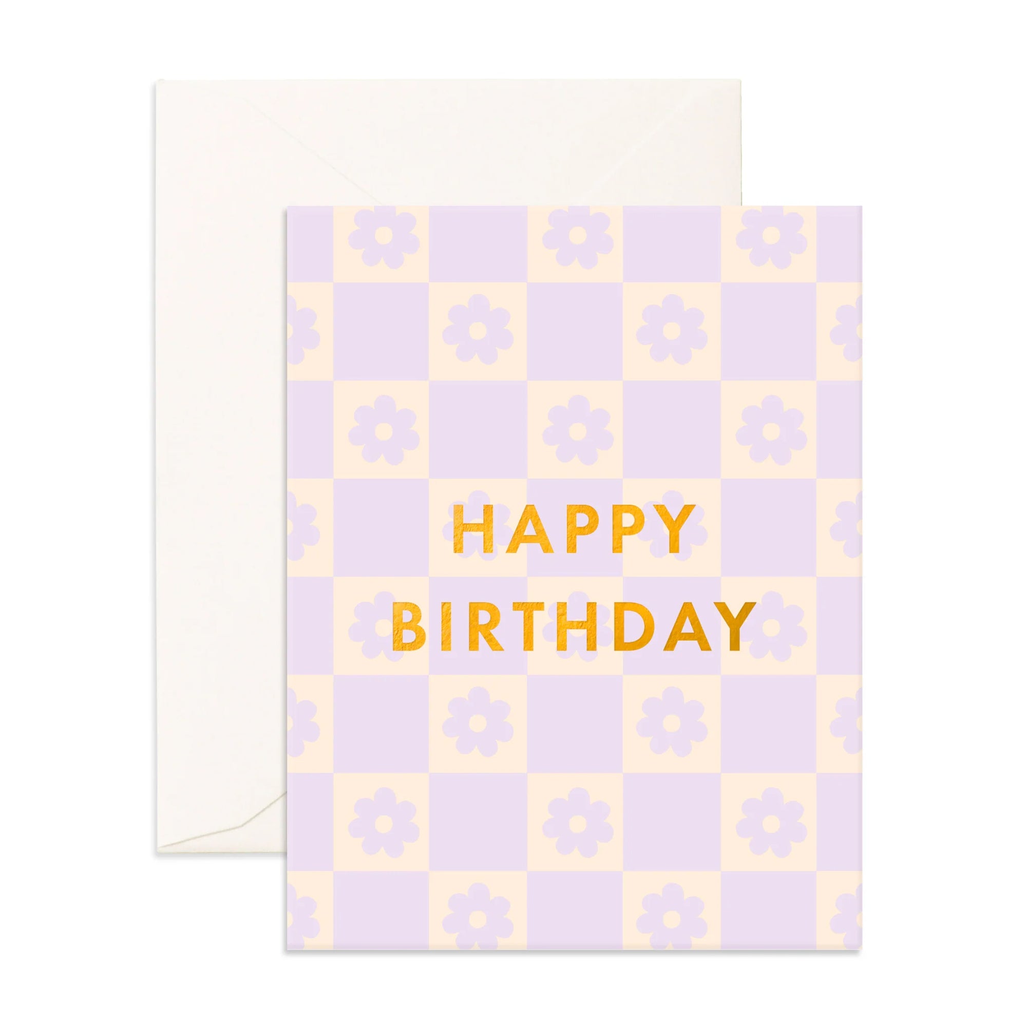 Birthday Lilac Daisy Greeting Card