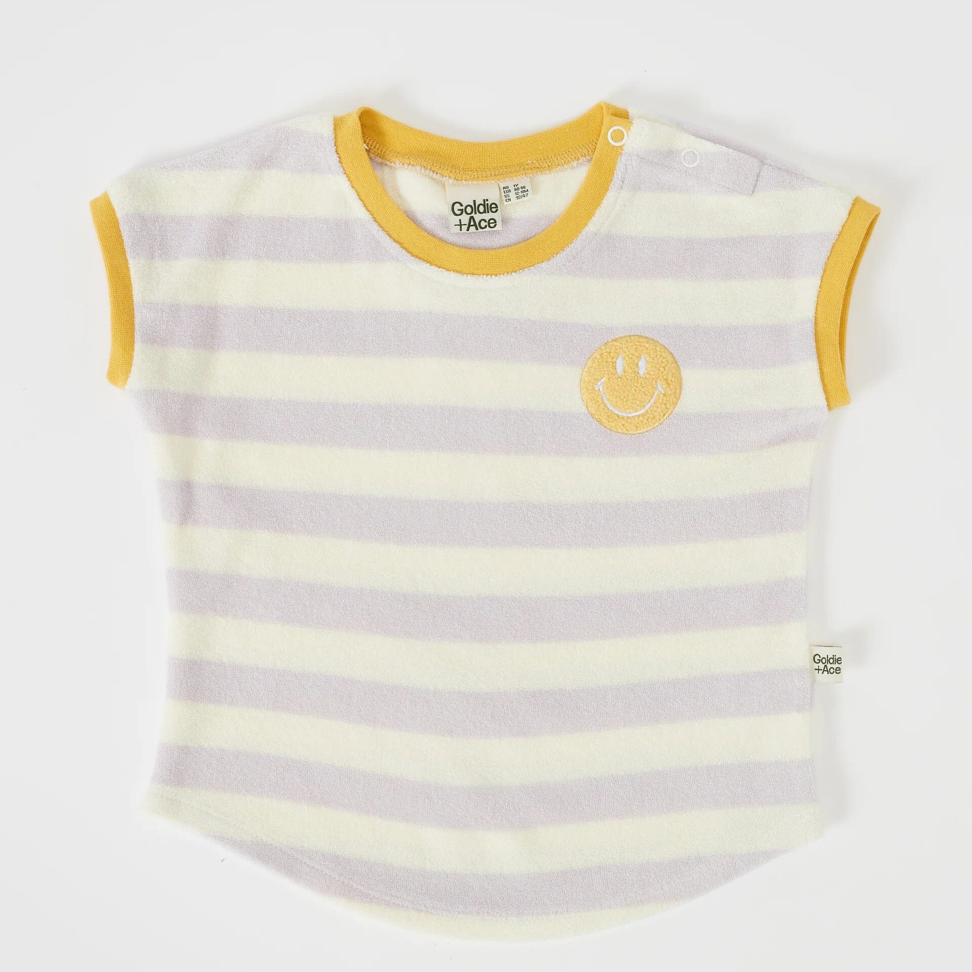 Smiley Terry Towelling Tee (Lavender)