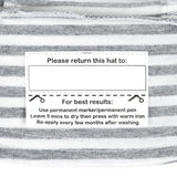 Toddler Bucket Sun Hat (Grey Stripe)