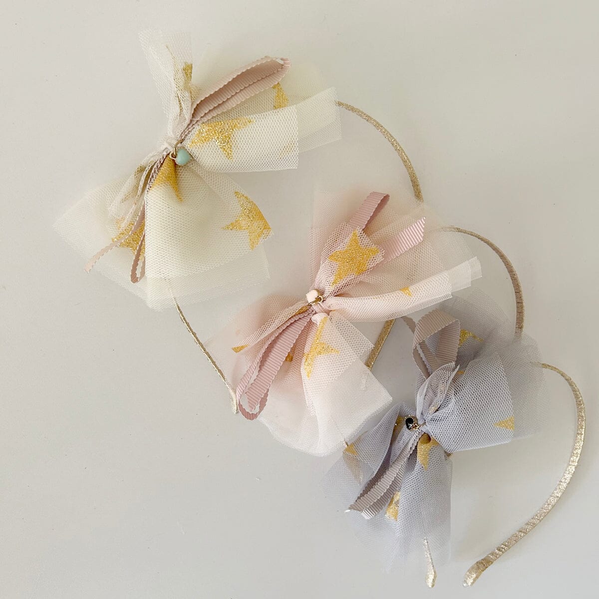 Star Tulle Bow Headband (3 Colours)