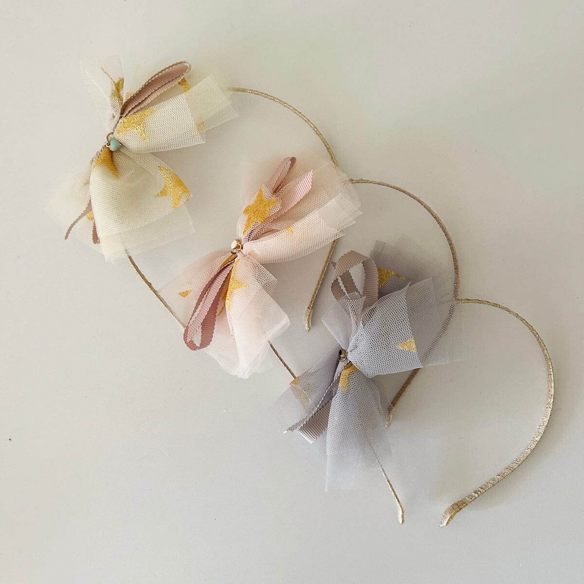 Star Tulle Bow Headband (3 Colours)
