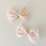 Sequin Flower Bow (2 Options)