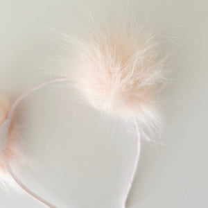 Pink Pom Pom Headband