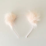 Pink Pom Pom Headband