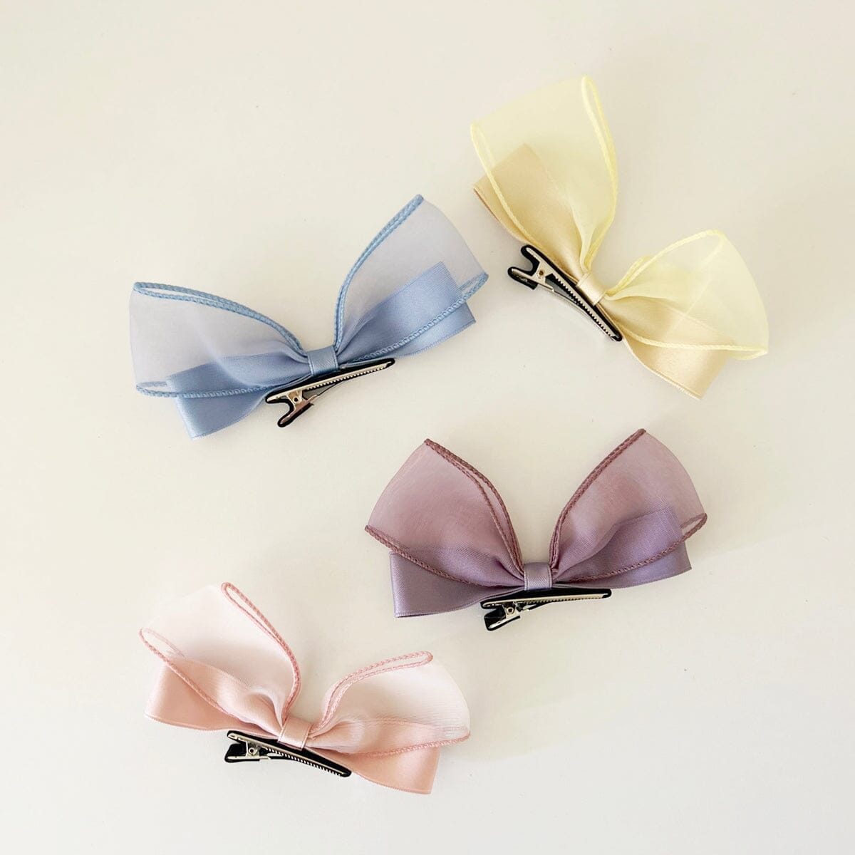 Ribbon Bow Hair Clip (4 Colours)