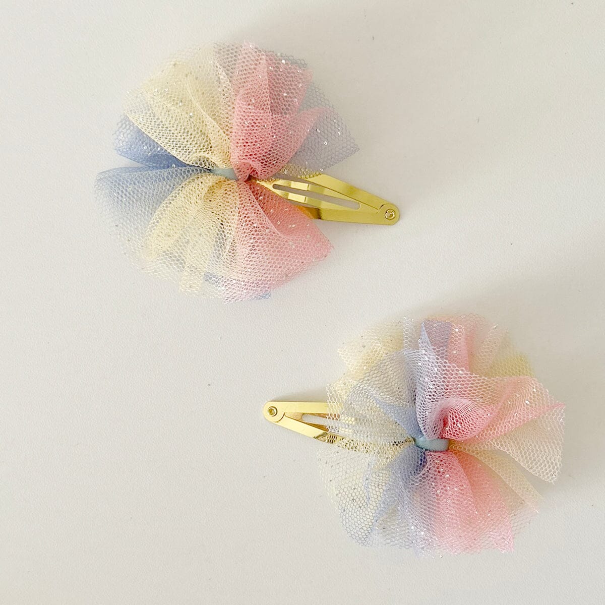 Rainbow Tulle Hair Clip (2 Pk)