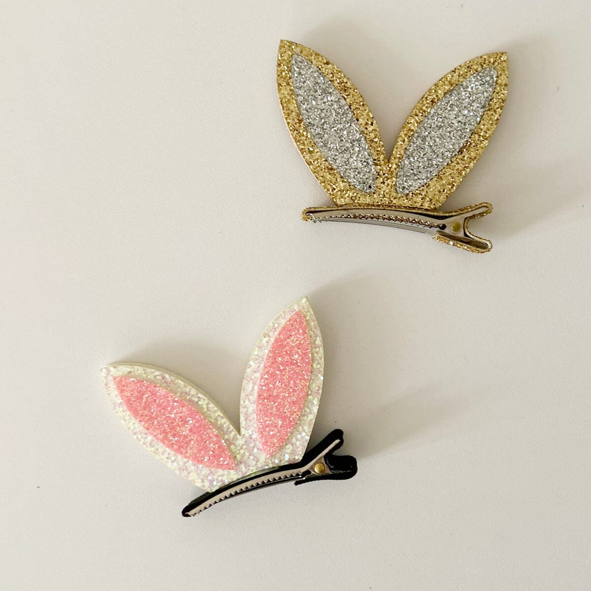 Glitter Bunny Ear Hair Clip (2 Colours)