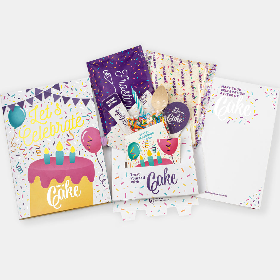 Insta Cake Lets Celebrate Card Gold - Double Chocolate