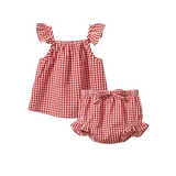 Petal Set (Red Gingham)