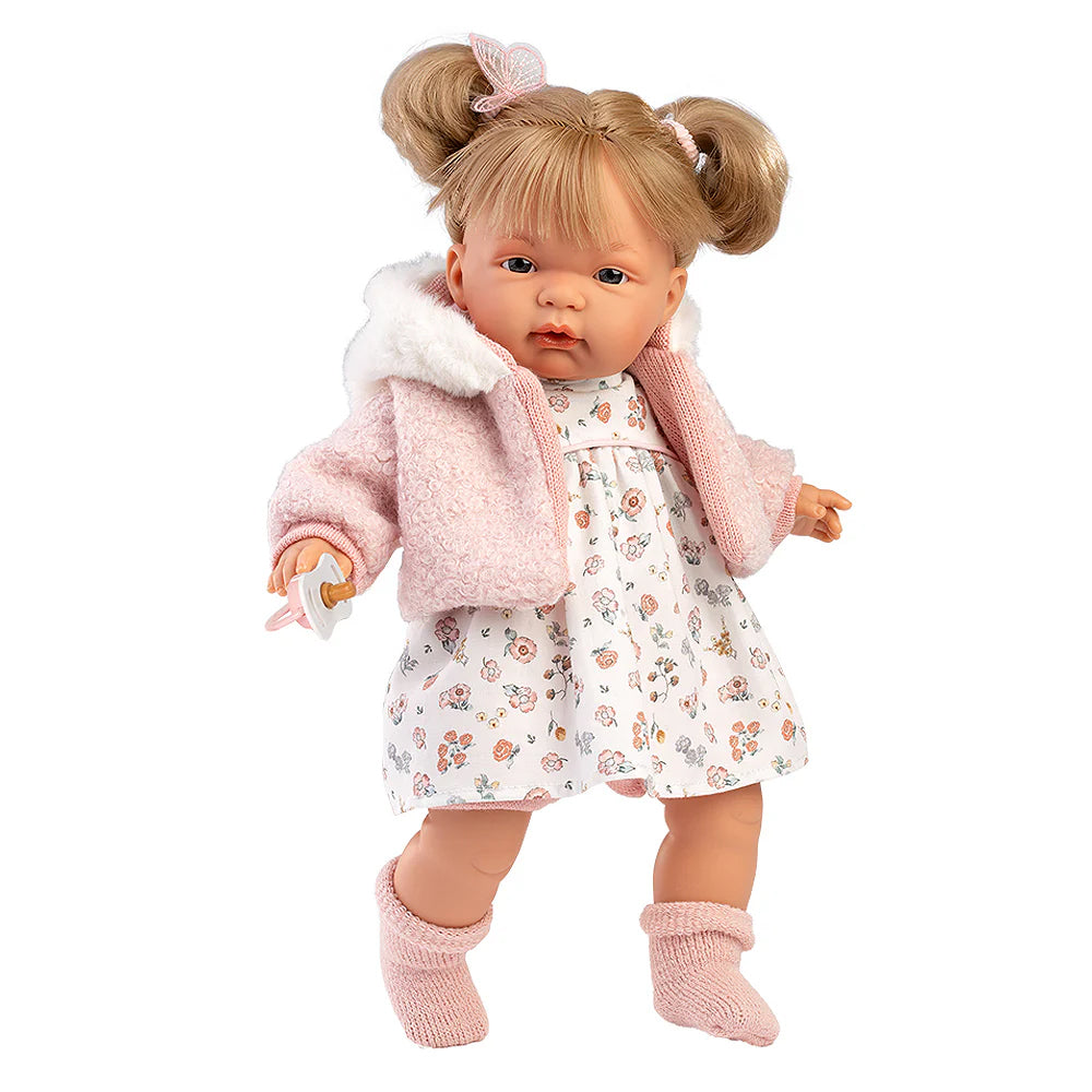 Llorens Doll Joelle Llorona Chaqueta Rosa