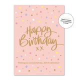 Pretty Peachy Confetti Greeting Card